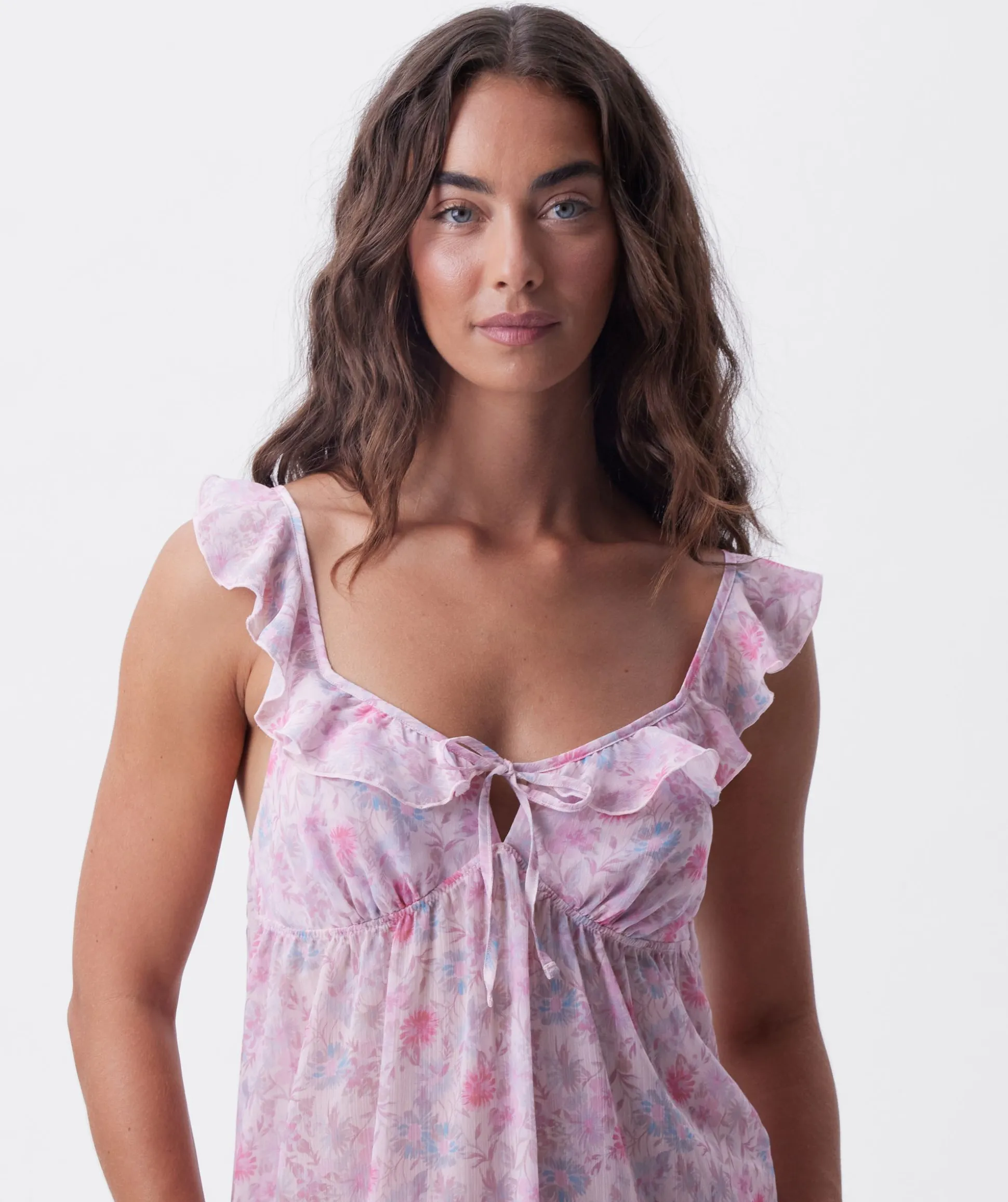 Camille Short Slip - Print Floral