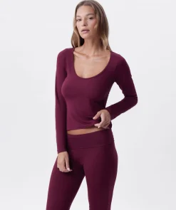 Chill Out Foldover Pant - Berry