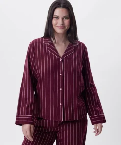 Claire Long Sleeve Top - Print Stripe