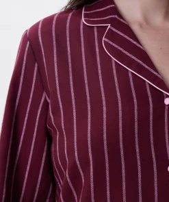 Claire Long Sleeve Top - Print Stripe