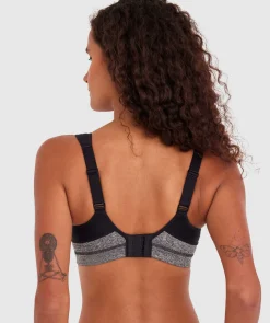 Cool It Contour Underwire Sports Bra - Grey/Black