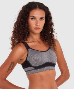 Cool It Contour Underwire Sports Bra - Grey/Black