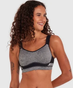 Cool It Contour Underwire Sports Bra - Grey/Black