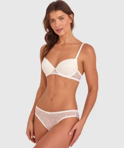 Daisy Chain Brazilian Knicker - Ivory