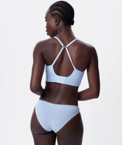 Daisy Chain Wirefree L/Line Bra - Light Blue