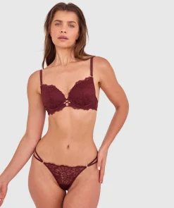 Daisy Lightly Lined Bra - Berry