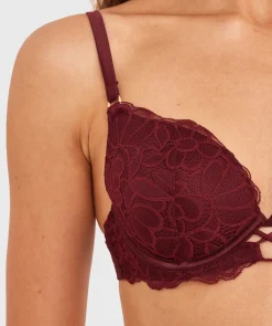 Daisy Lightly Lined Bra - Berry