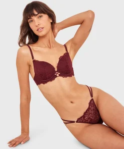 Daisy Lightly Lined Bra - Berry