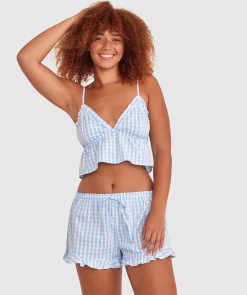 Dorothy Cami - Print Check/Blue