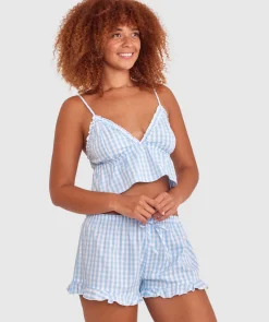 Dorothy Cami - Print Check/Blue