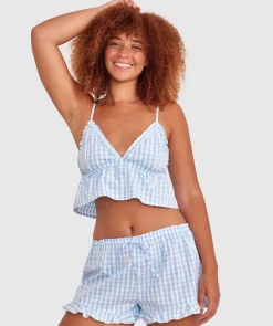 Dorothy Cami - Print Check/Blue