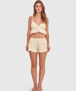 Dorothy Cami-Print Check / Light Yellow