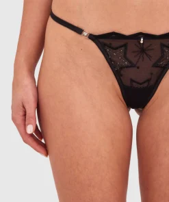 Dua High Leg G String - Black