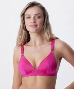 Elba Push Up Wirefree Swim Top - Pink