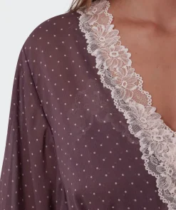 Elspeth Short Wrap - Print Spot/Grey