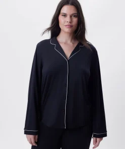 Emilia Long Sleeve Top - Black