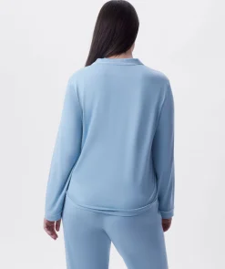 Emilia Long Sleeve Top - Light Blue