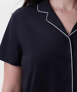 Emilia Short Sleeve Top - Black