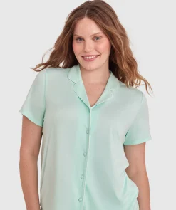 Emilia Short Sleeve Top-Light Green