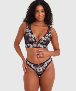 Enchanted All For You Longline - Black/ Light-Green