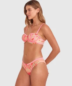 Enchanted Bernadette Balconette Bra - Light Pink/Multicolour