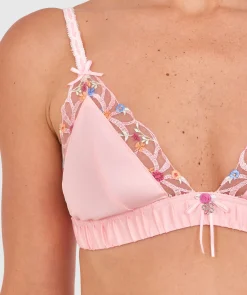 Enchanted Binding Love Bralette-Pink / Multi