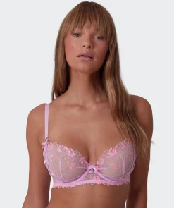 Enchanted Cherry Blossom Avenue Underwire Bra-Lilac / Pink