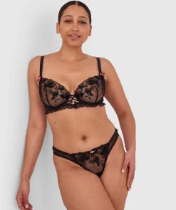 Enchanted Desdemona High Leg String - Black