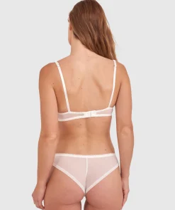 Enchanted Heartthrob High Leg Brazilian Knicker - Ivory