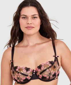 Enchanted Late Night Lovers Bra-Black / Multi