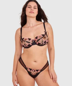Enchanted Late Night Lovers Bra-Black / Multi