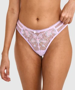 Enchanted Leilani High Leg Brazilian Knicker - Purple