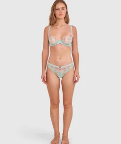 Enchanted Love Knot Bra - Aqua/Pink