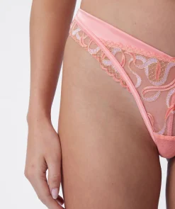 Enchanted Luna Drift High Leg Brazilian Knicker - Light Coral