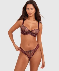 Enchanted Morena High Leg String - Berry