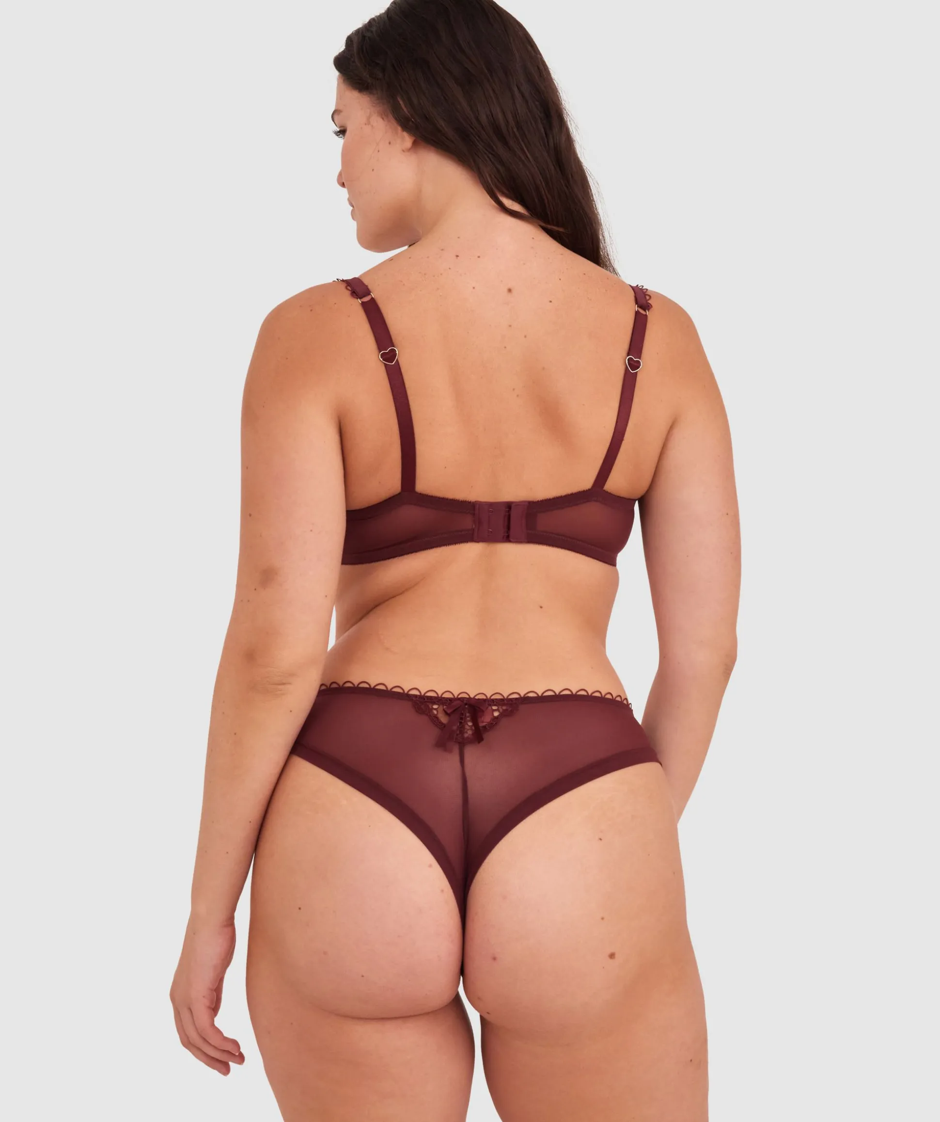 Enchanted Ode To Love High Leg Brazilian Knicker-Berry