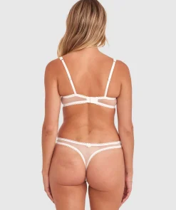 Enchanted Ready To Bloom High Leg G String - Ivory