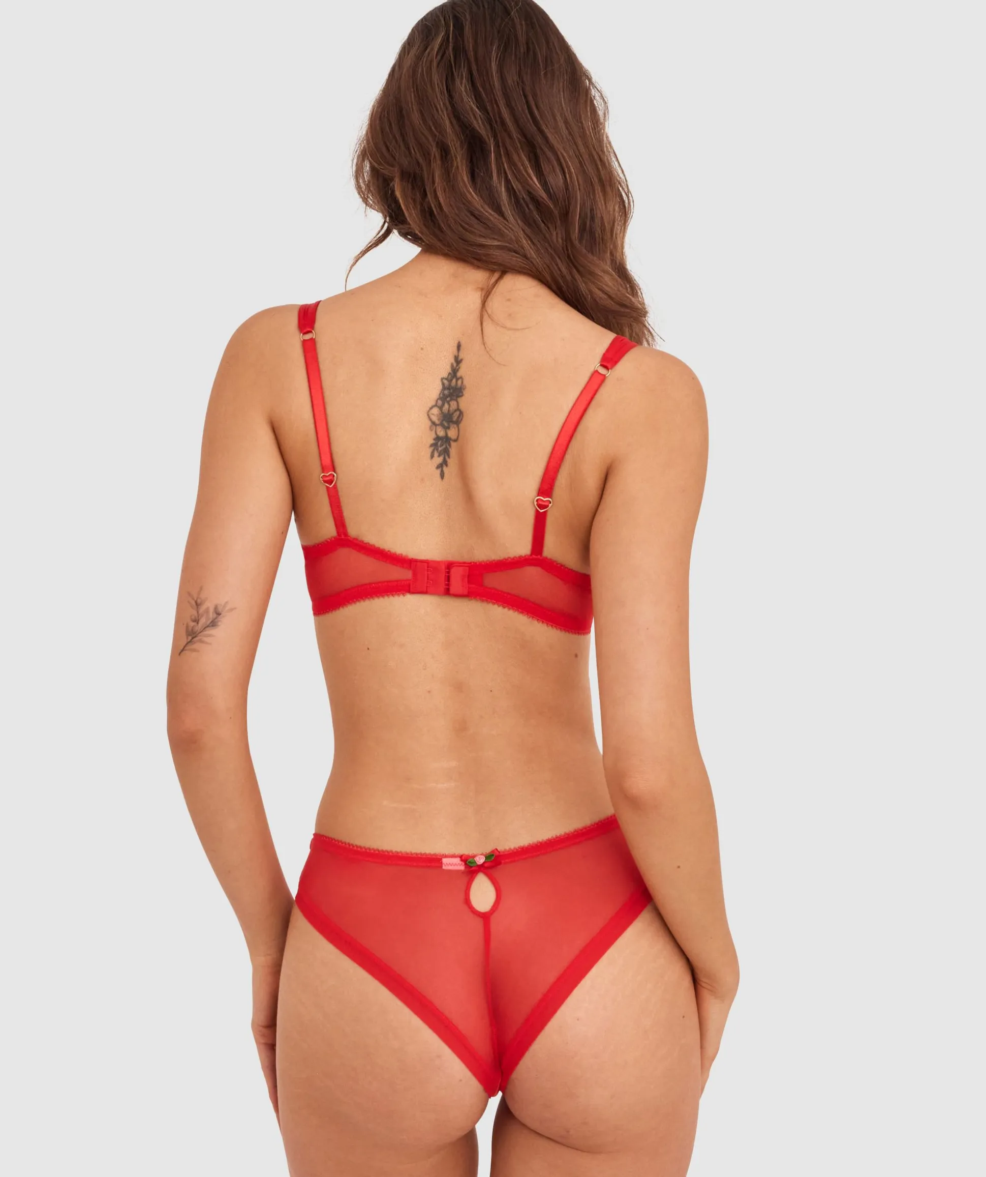 Enchanted Summertime Serenade Bra-Light Red / Multi