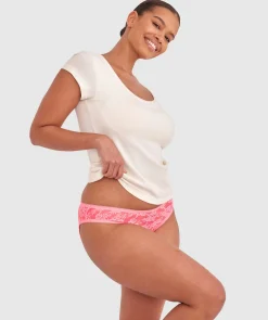 Evelyn Hi Leg Bikini - Pink
