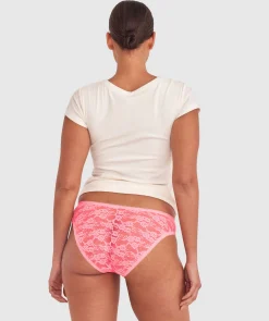 Evelyn Hi Leg Bikini - Pink
