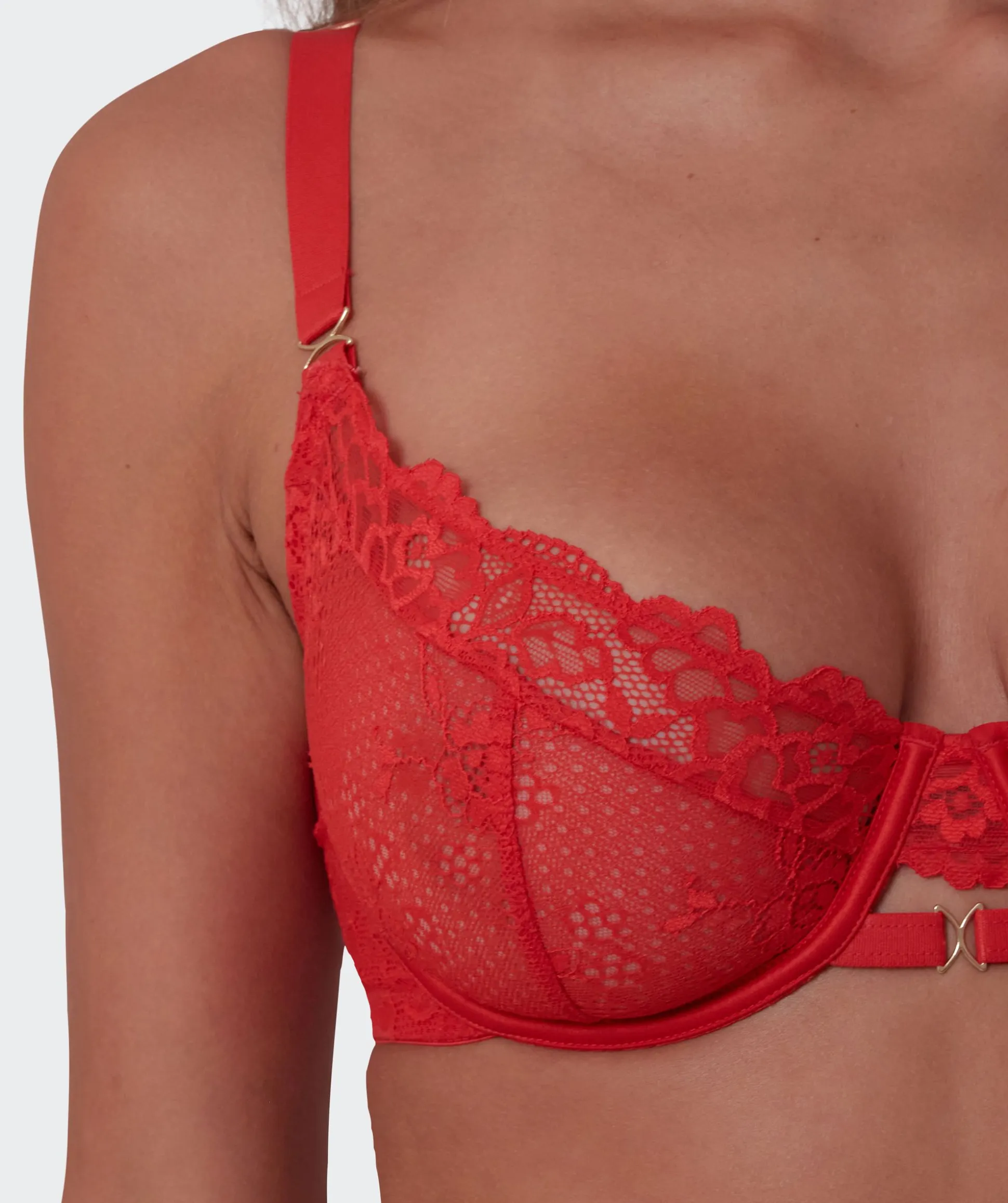 Imogen Full Cup Bra - Light Red