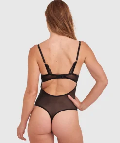 Imogen Push Up Bodysuit - Black