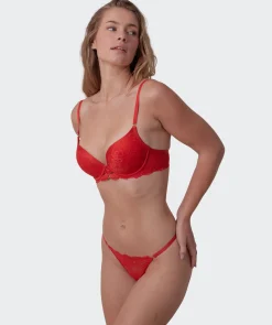 Imogen Push Up Bra - Light Red