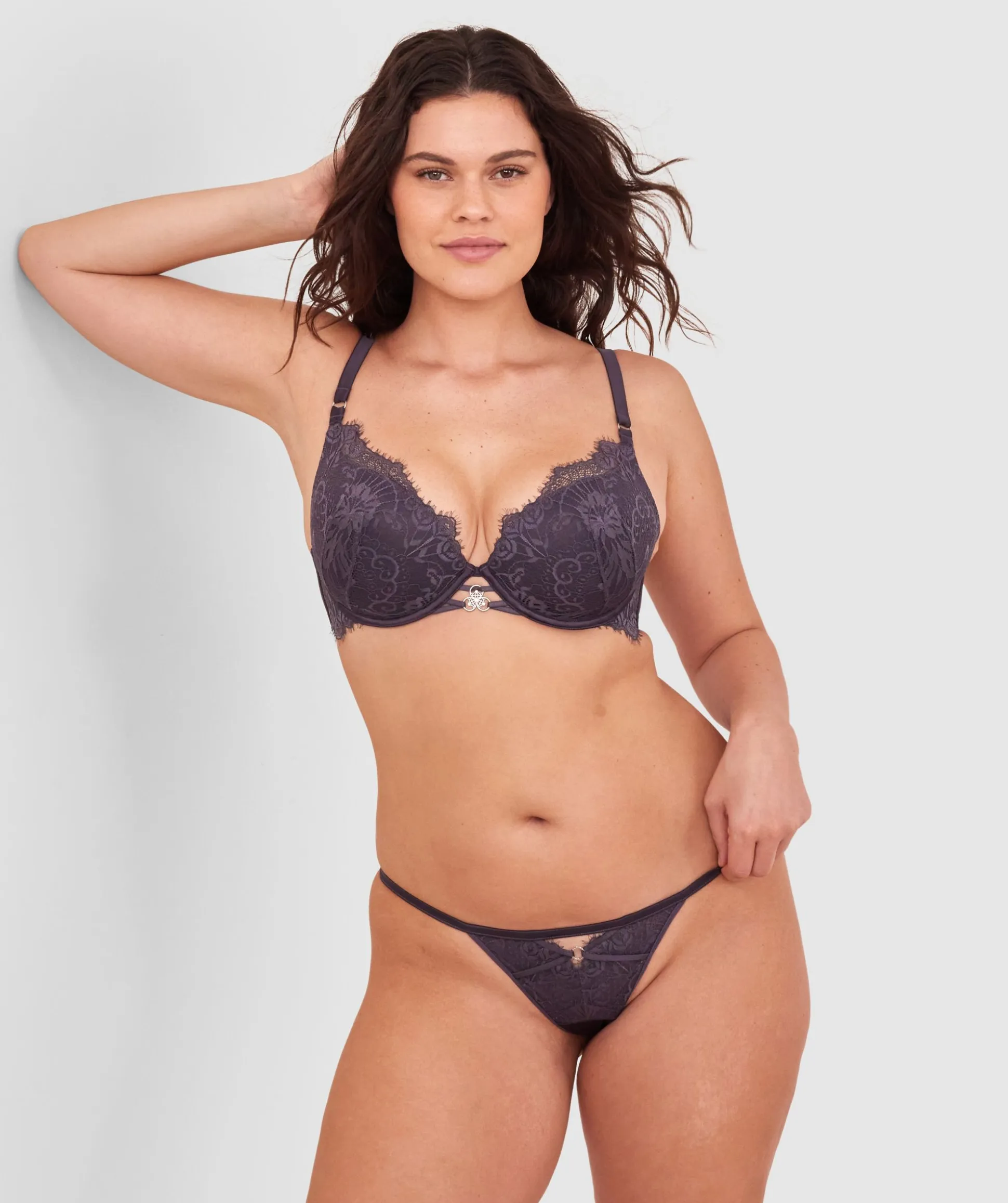 Ingrid String - Dark Grey