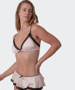 Jadey Bralette - Oatmeal Black