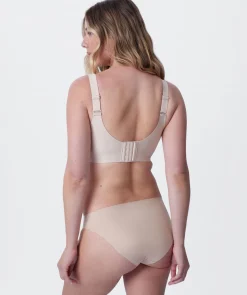 Jelly Wirefree Crop Bra - Nude 1