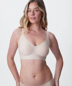Jelly Wirefree Crop Bra - Nude 1