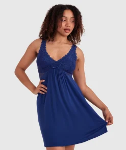 Kaede Slip - Navy