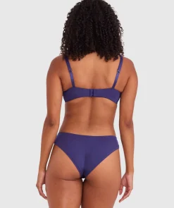 Lillyanna High Leg Brazilian Knicker - Dark Blue
