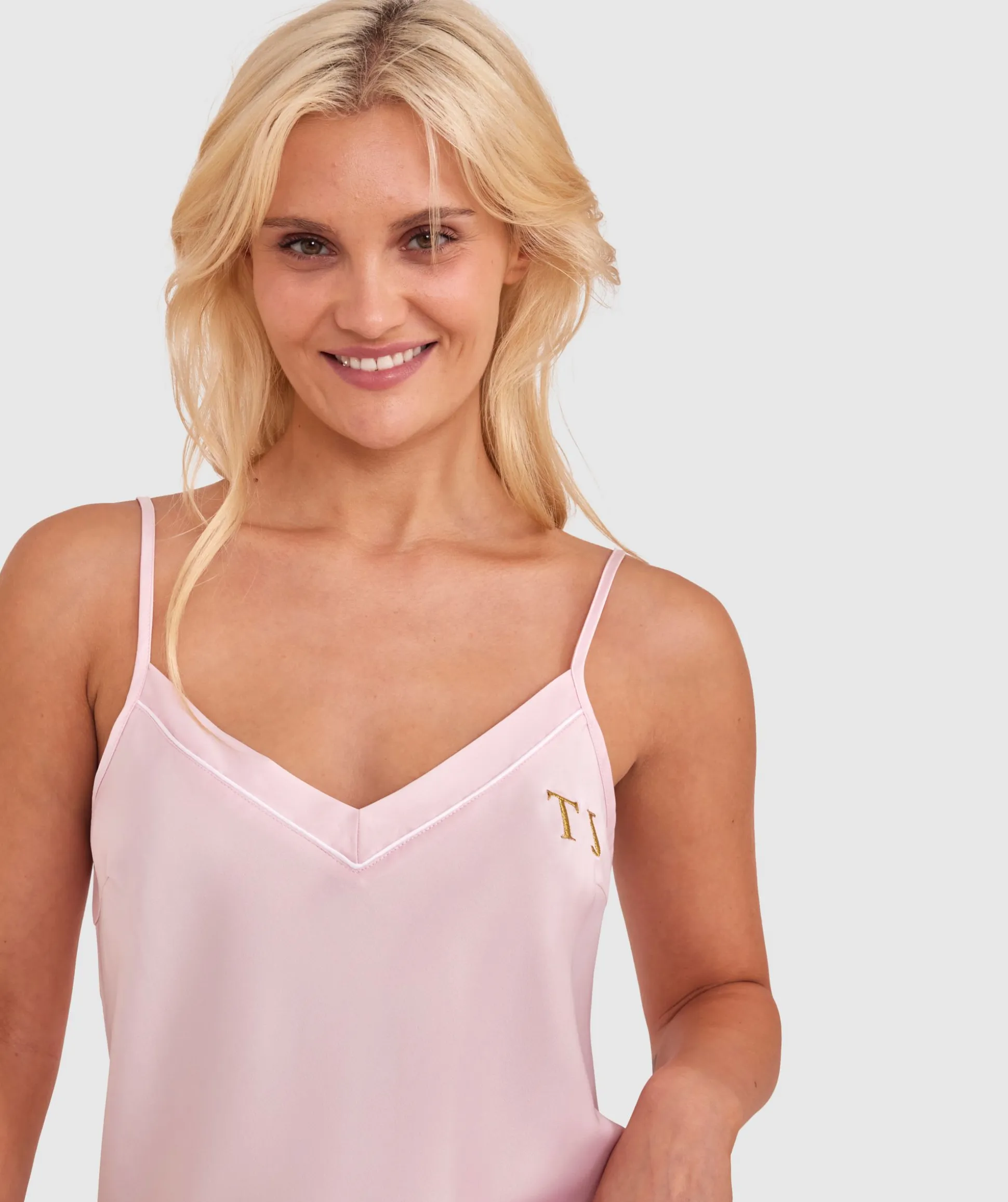 Liquid Satin Cami - Light Pink